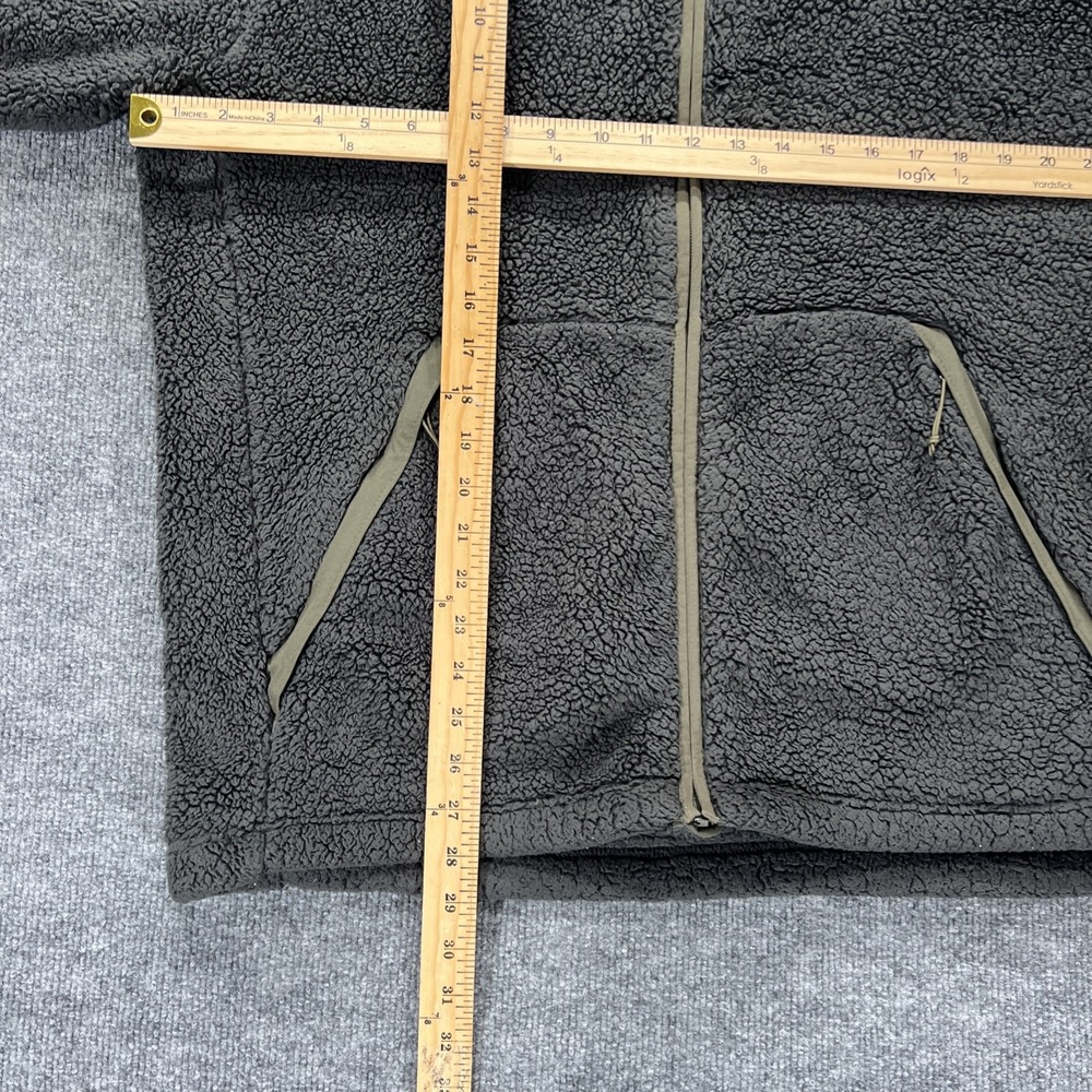 The North Face Campshire Jacket Men's XL Sherpa Fleece Full Zip High Pile Olive - Picture 15 of 16